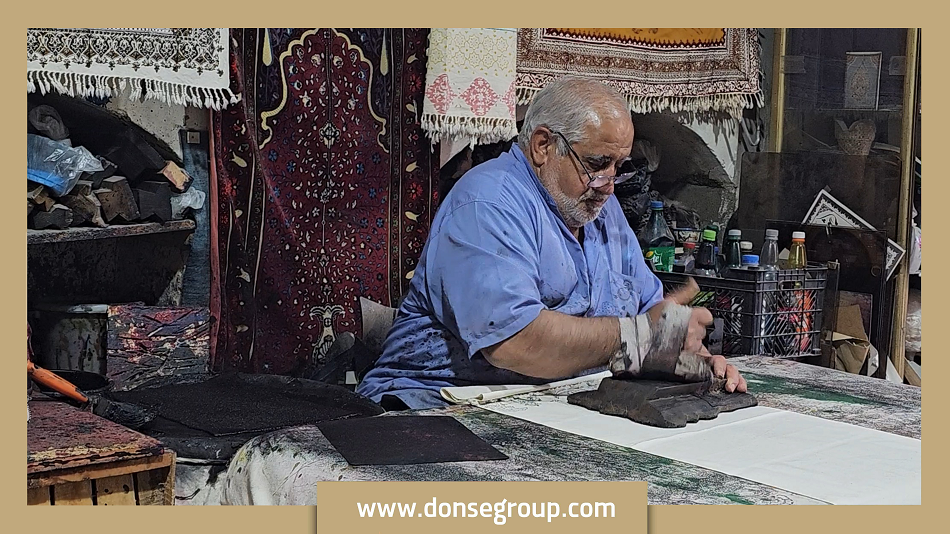کارگاه قلم کاری استاد عباد